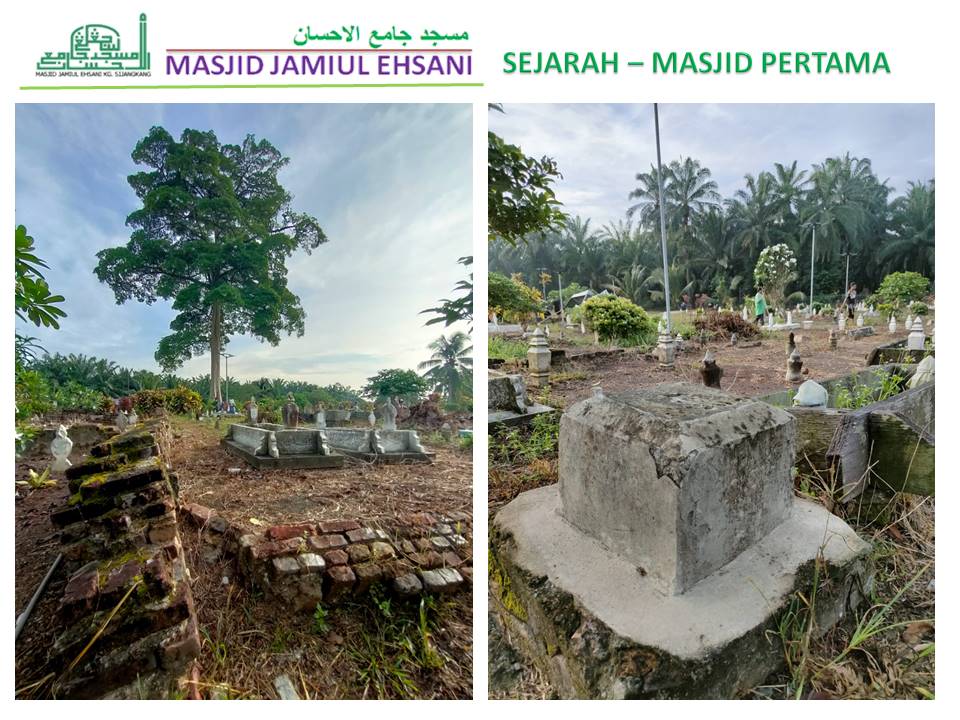 Tinggalan tapak yang dikaitkan dengan masjid pertama.