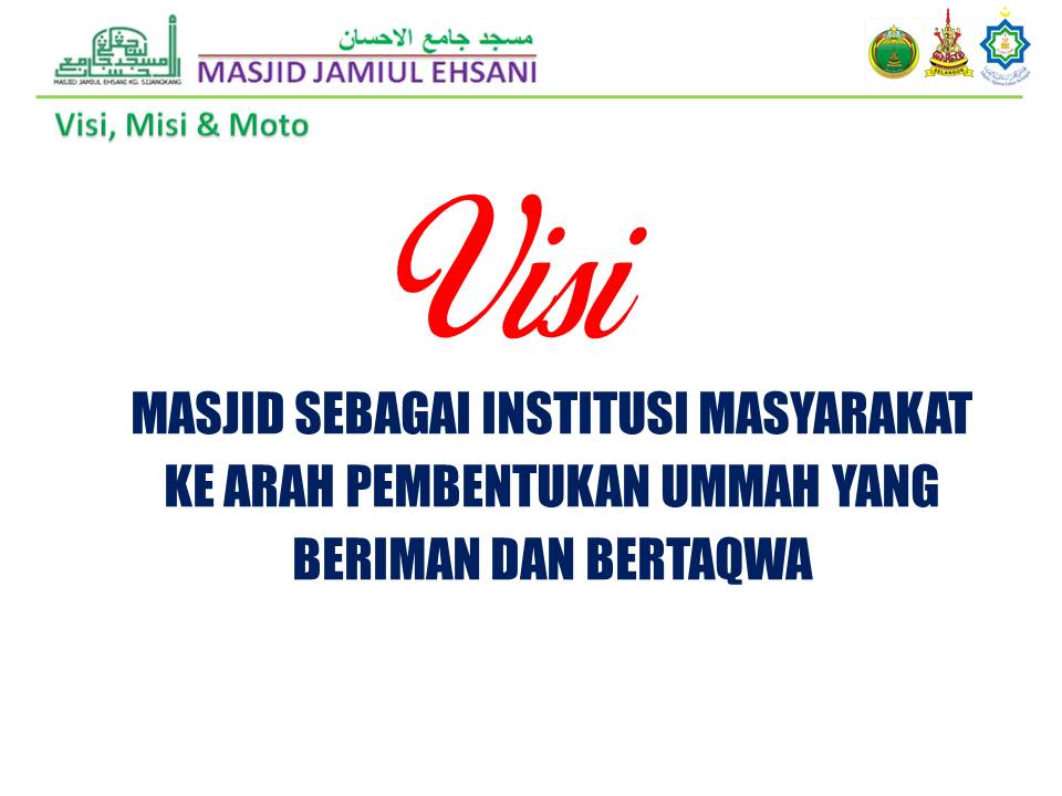 Poster Visi Masjid Jamiul Ehsani